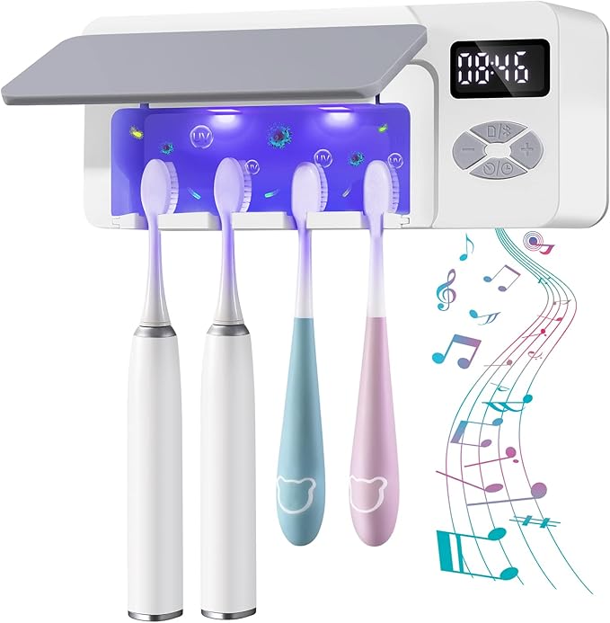 AONCO Toothbrush Holder with UV Cleaning,
